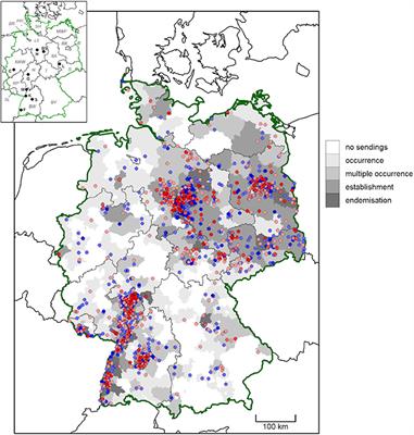 Update and prognosis of Dermacentor distribution in Germany: Nationwide occurrence of Dermacentor reticulatus